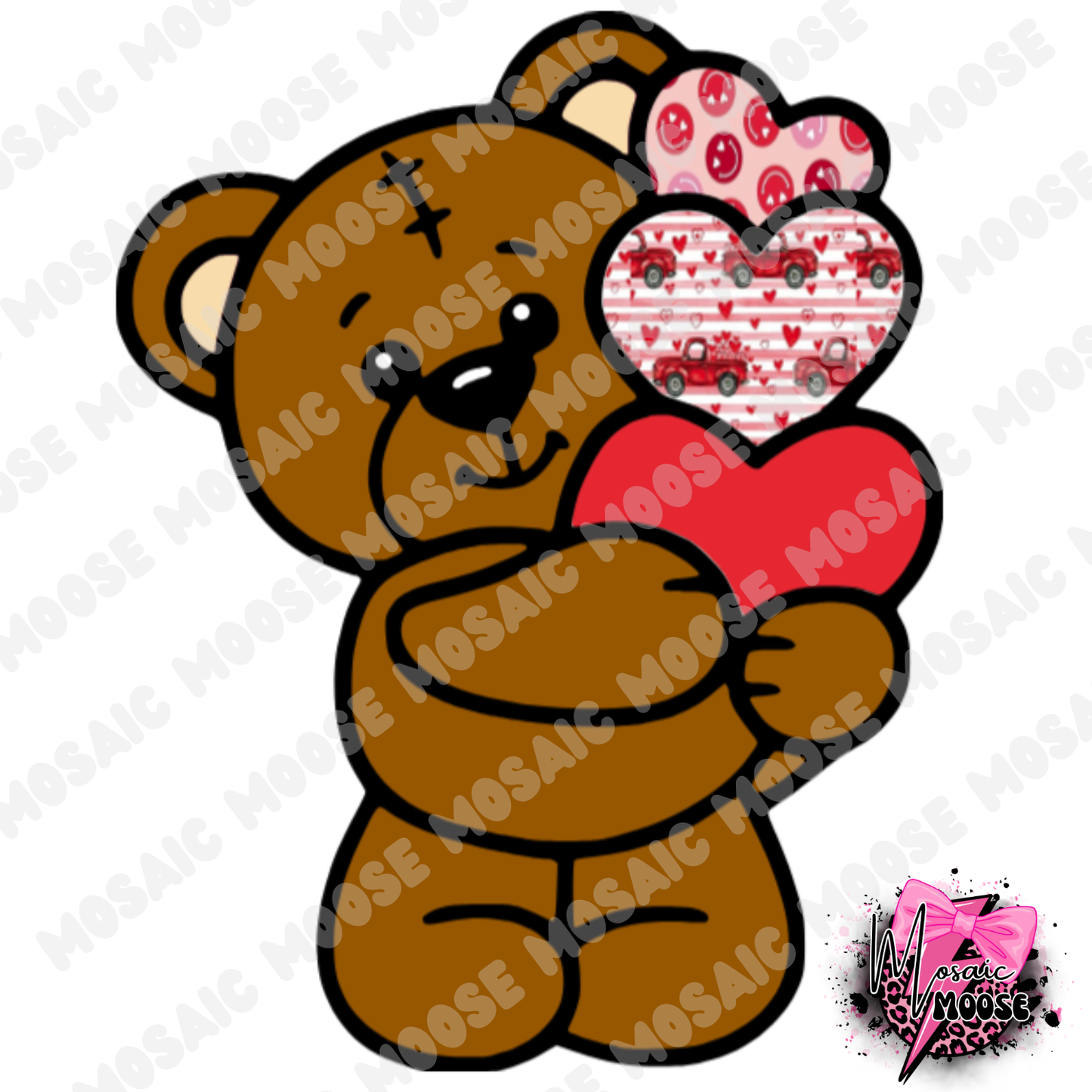 Stacked Hearts Teddy-11