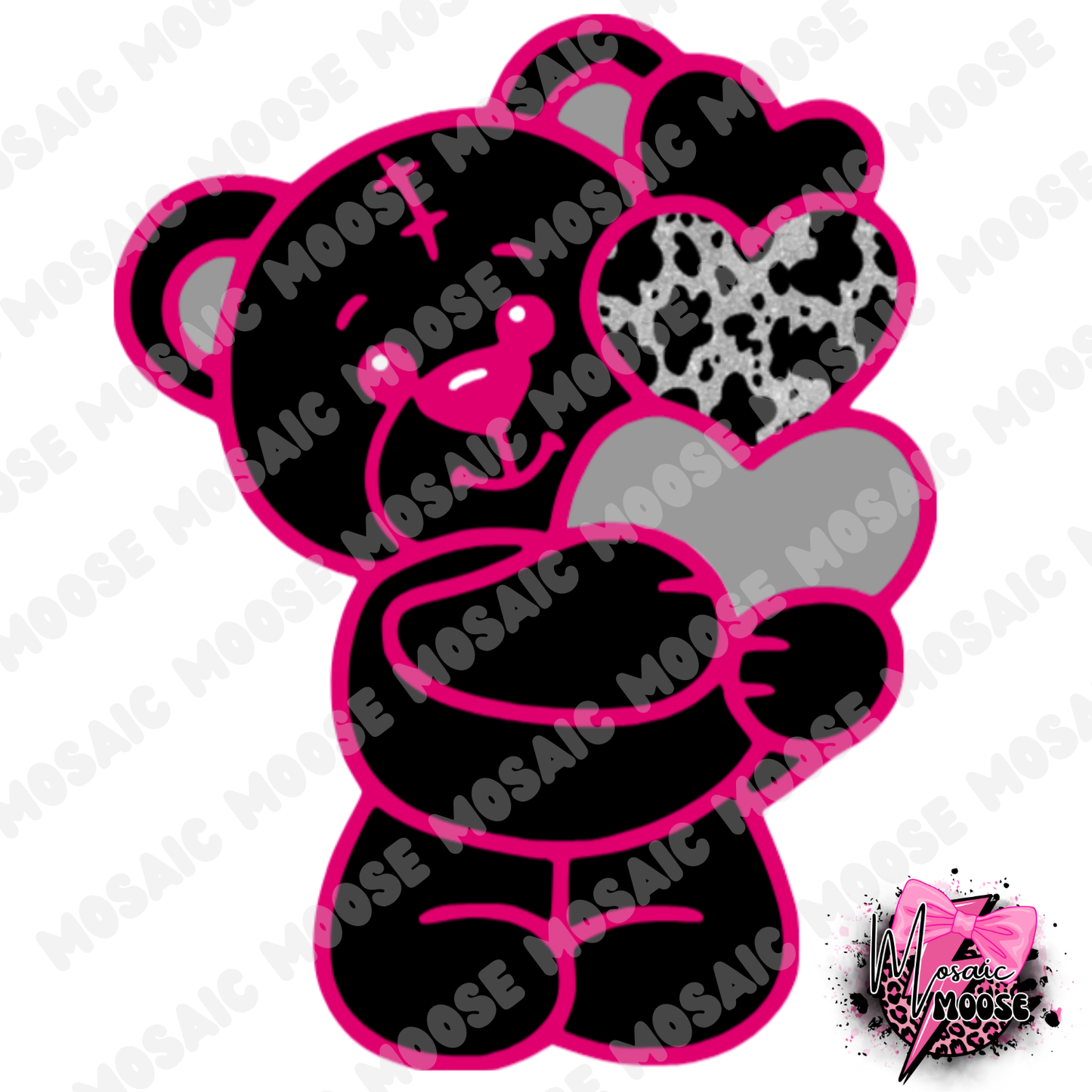 Stacked Hearts Teddy-3