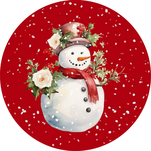 Red Snowman