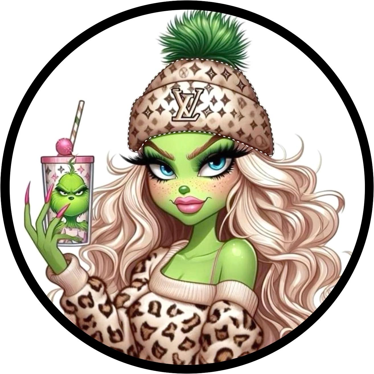 Leopard Grinch Girl