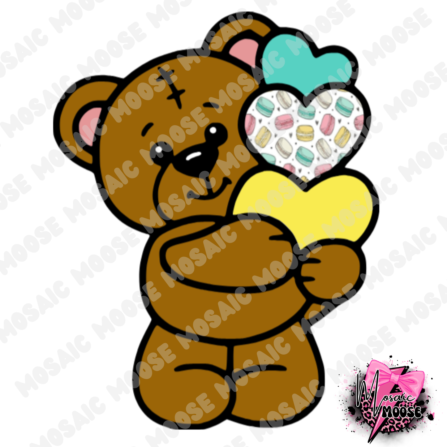 Stacked Hearts Teddy-5