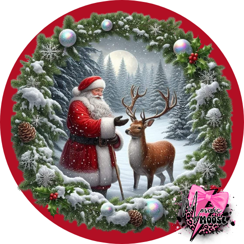 Greenery Santa