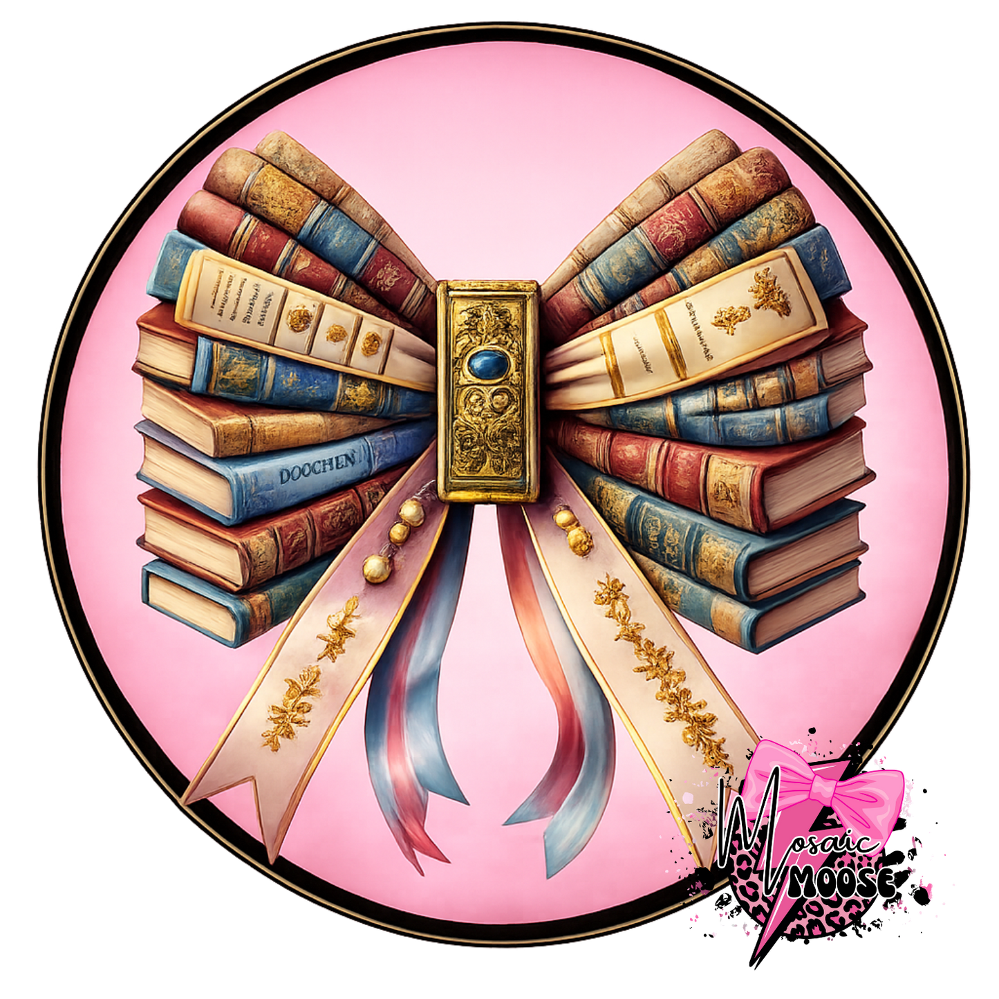 Book Bow-Pink