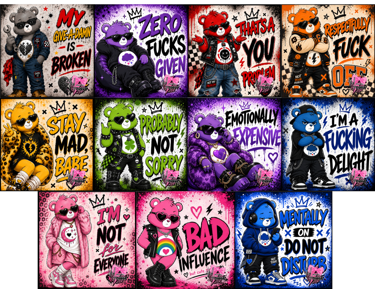 Teenage Bear squares