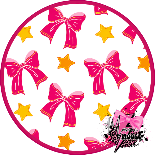 Pink bows and stars