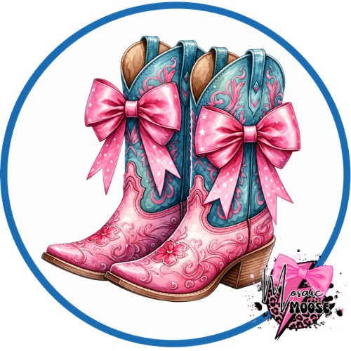Cowgirl Boots Pink Bow