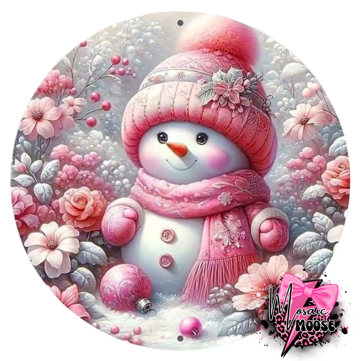 Pink Snowman-1