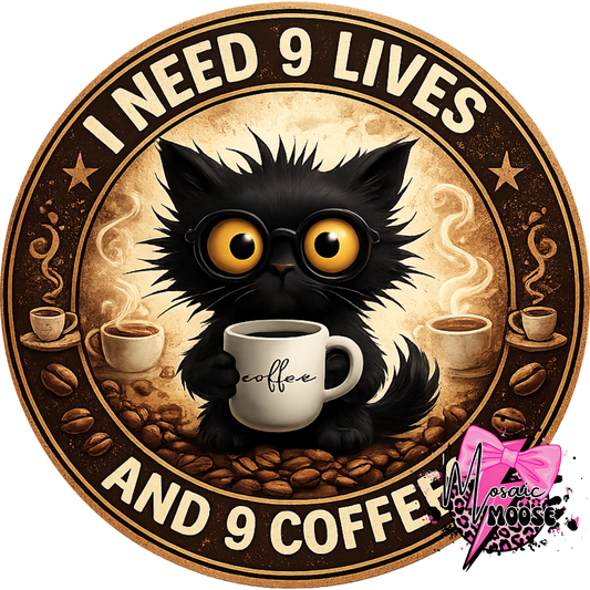9 lives 9 coffees