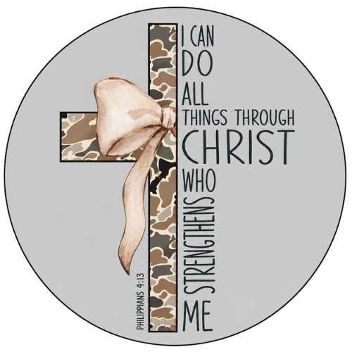 Gray Camo Cross