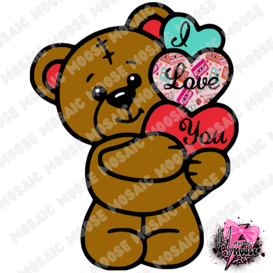 Stacked Hearts Teddy-7