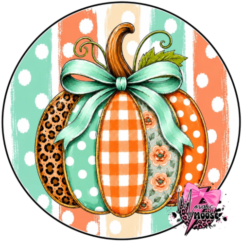 Teal & Orange Pumpkin