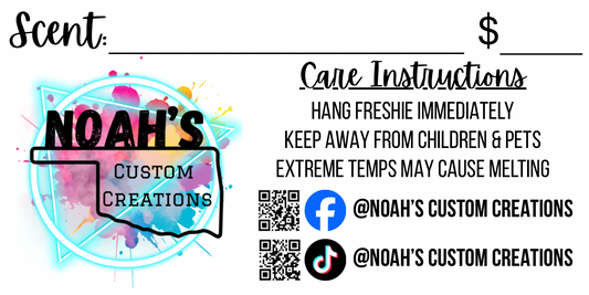 Freshie Scent Labels (full color)