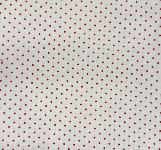 White w/ small red dot