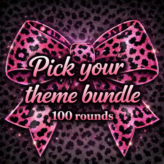 Pick your theme 100 Round Cardstock Bundle