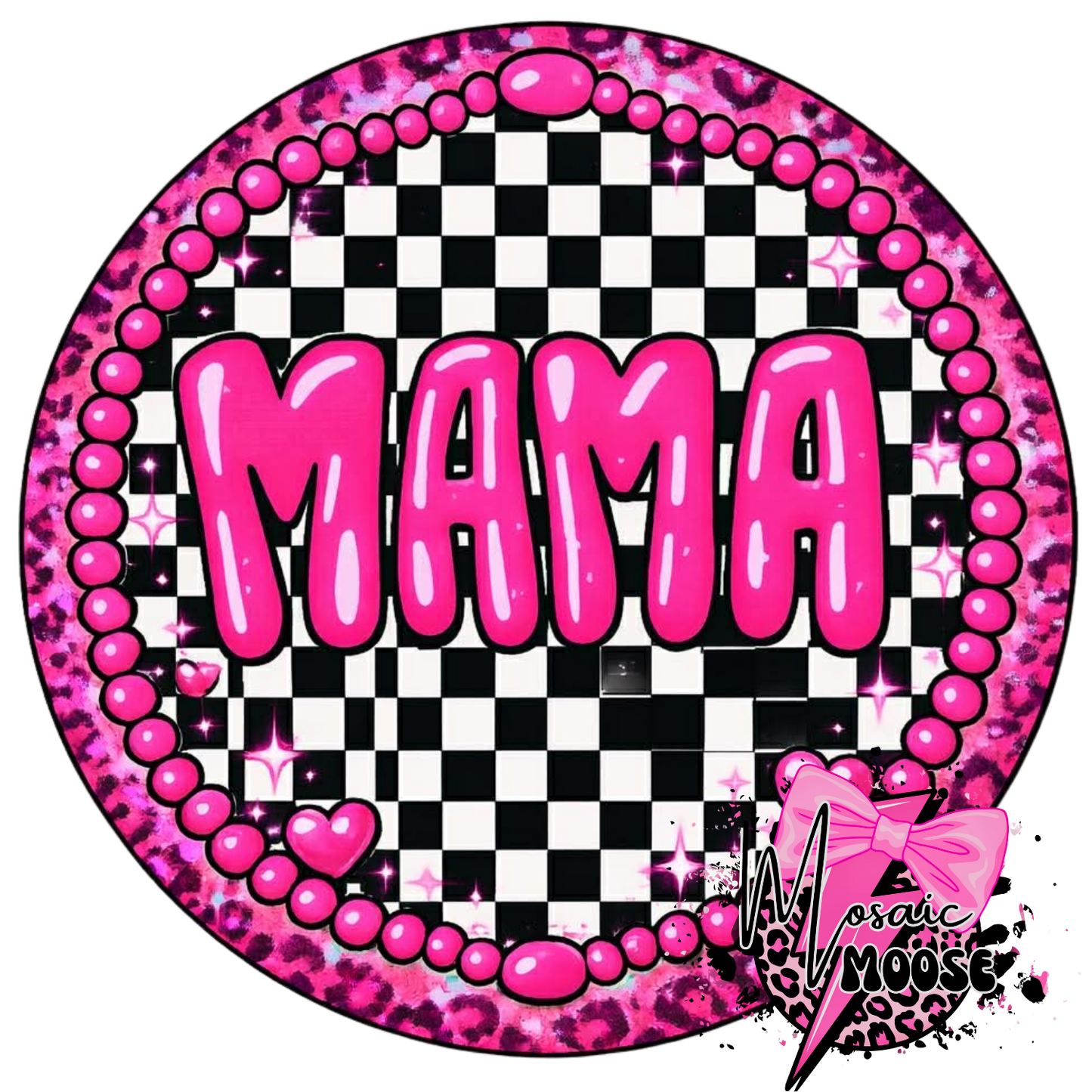 Pink checkered mama