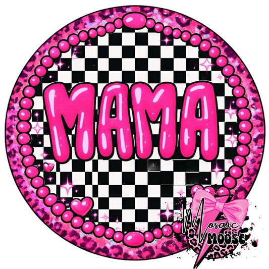Pink checkered mama