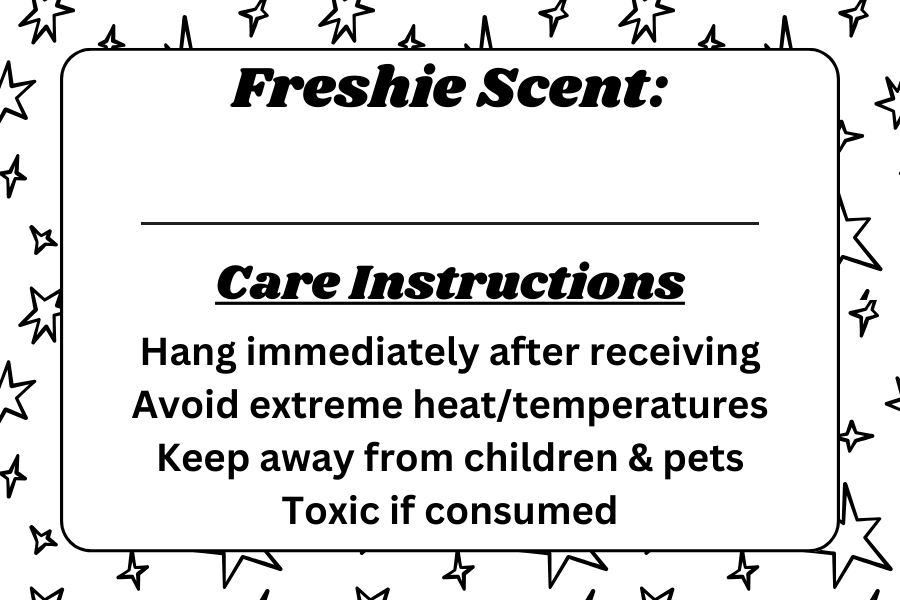 Thermal Freshie Label (black & white)