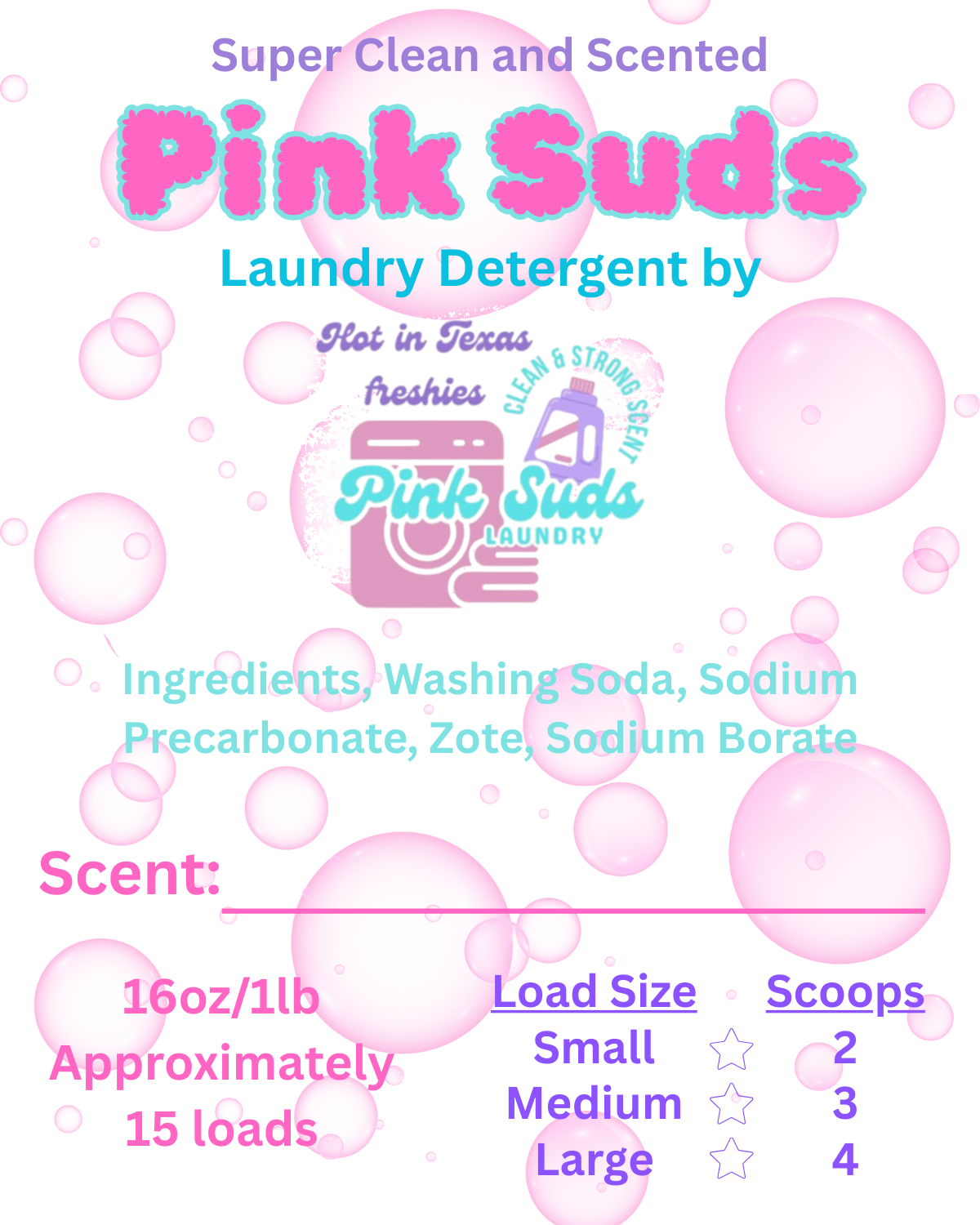 Laundry Detergent Labels