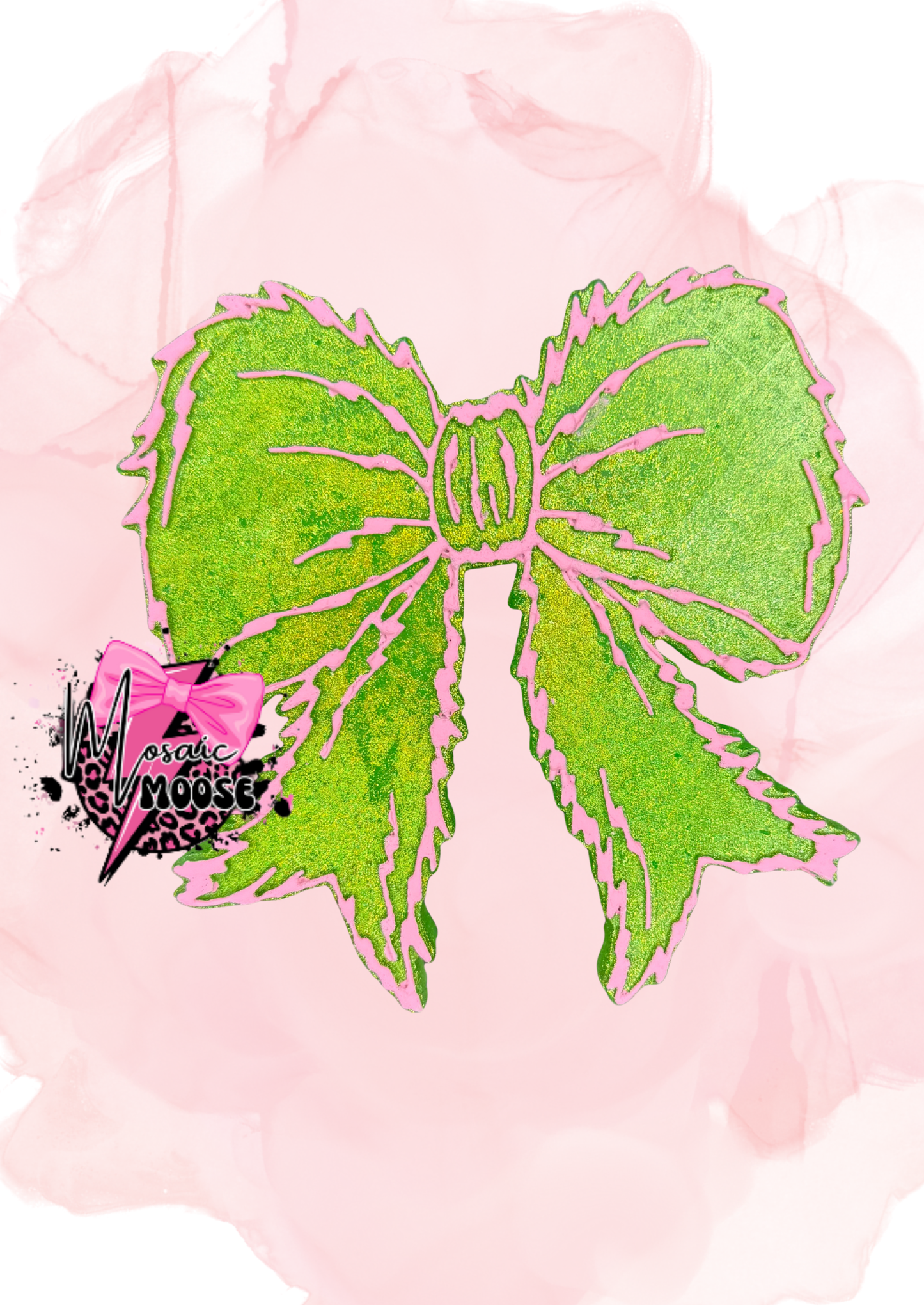 Green Man Fuzzy Bow