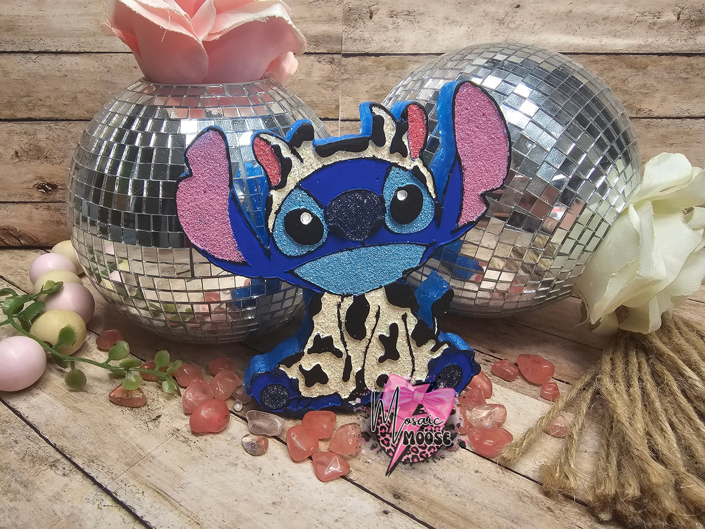 Blue Alien In Cow Costume